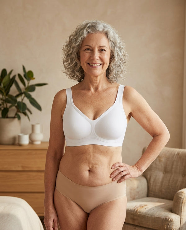 Femme portant un soutien-gorge Underskin