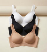 Le pack essentiel Underskin : trois soutiens-gorge Nude, Noir et Blanc